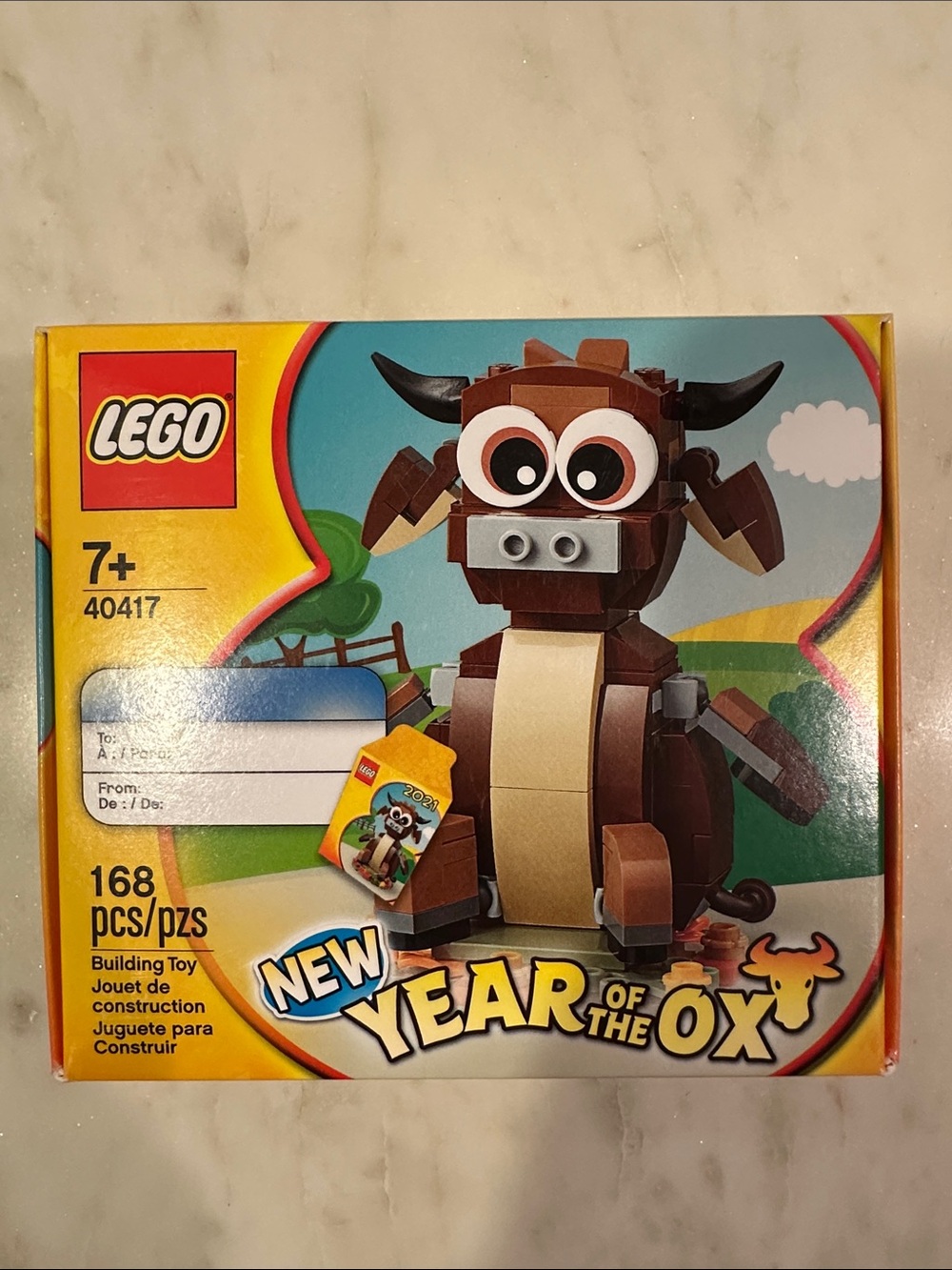 LEGO 40417 Brown Tan and Black New Year of the Ox Buildable Figure 168pcs New